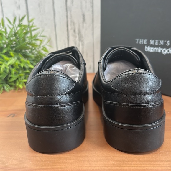 The Men's Store at Bloomingdale's Black Leather Lace Up Sneakers - Picture 7 of 11